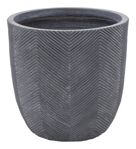 Mega Collections Iowa Egg Pot Graphite D32H31