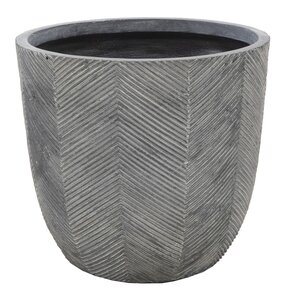 Mega Collections Iowa Egg Pot Washed Grey D45H43