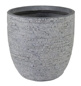 Mega Collections Utah Egg Pot Washed Grey D45H43