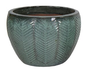 Mega Collections Portly Egg Fishbone Moss Green D38H27