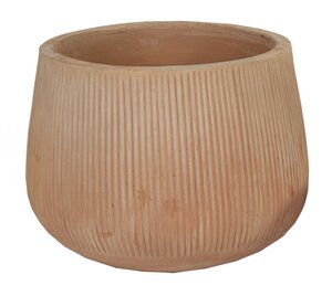 Mega Collections Whitewash Cauldron Vert. Rib D40H32