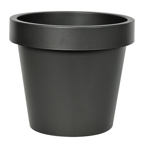 Mega Collections Linea Iris Flowerpot Anthracite D25H22