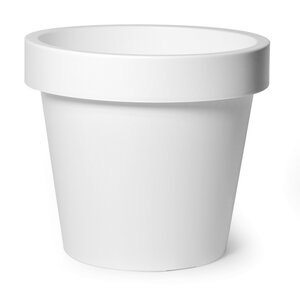 Mega Collections Linea Iris Flowerpot White D25H22