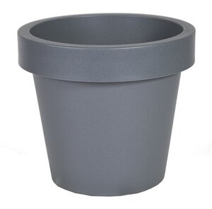 Mega Collections Linea Iris Flowerpot Pebble Grey D35H31
