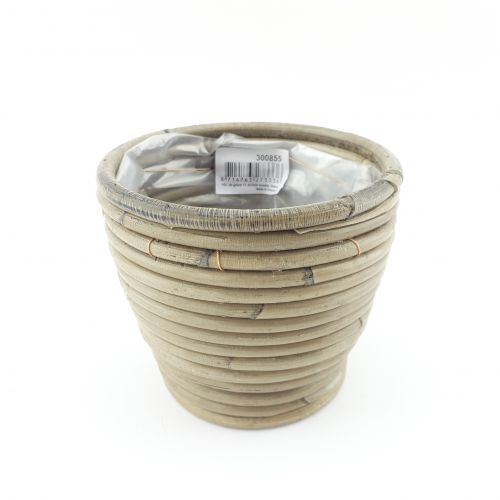 Van der Leeden pot rond ballon streep d13h11cm - afbeelding 1