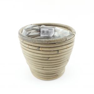 Van der Leeden pot rond ballon streep d13h11cm - afbeelding 1