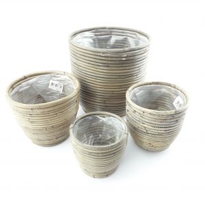 Van der Leeden pot rond ballon streep d13h11cm - afbeelding 2