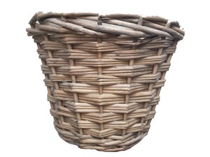 Van der Leeden Pot wilg d28h21cm grijs