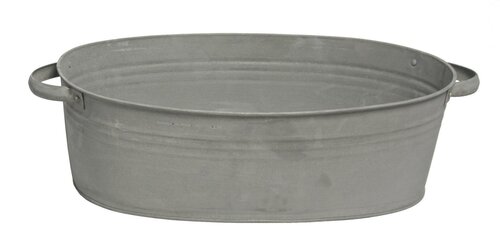 Mega Collections Zinc Old Look Oval Low w/handle L25W18H11