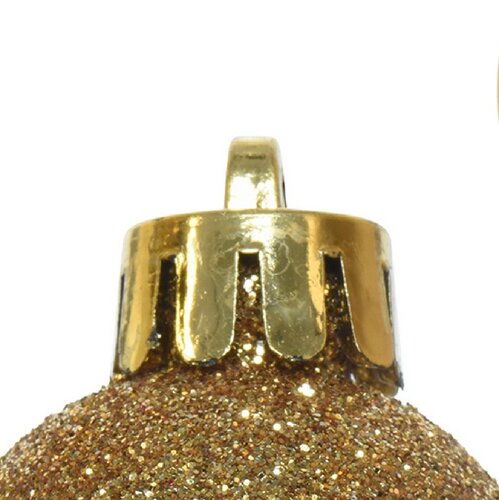 Decoris Kerstballen polystyreen - licht goud - Ø 3 cm - afbeelding 4