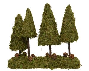Everlands Moss mini boom  groen L8-W31-H28cm