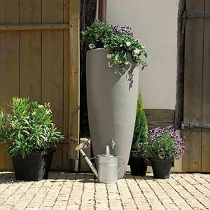 Regenton 2 in1 300l zinkgrijs - afbeelding 2