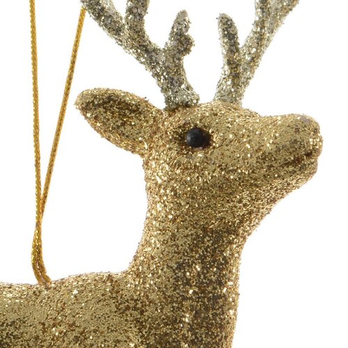 Decoris Rendier polystyreen - goud - 4,5 × 10 × 12,5 cm - afbeelding 2