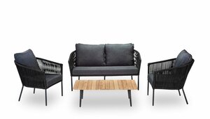 Own Living Rodina lounge set (4), Black