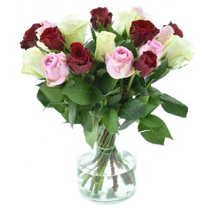 Rozen mix moederdag (prijs per stuk)