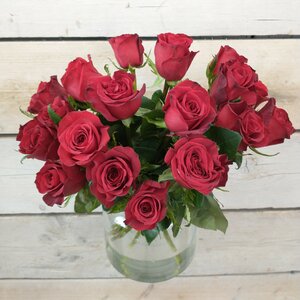 Rode rozen (prijs per stuk)