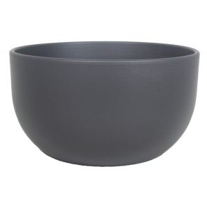 Floran schaal boule d26 h14 cm antraciet mat 3x es/12