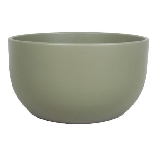 Floran schaal boule d26 h14 cm legergroen mat 3x es/12