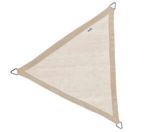 Nesling Coolfit schaduwdoek driehoek, 5,0 x 5,0 x 5,0m, Zand. - afbeelding 1