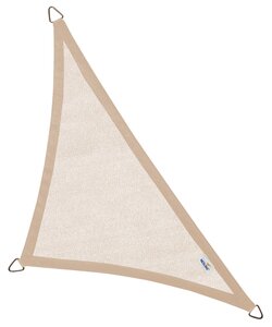 Nesling Coolfit schaduwdoek driehoek 90°, 4,0 x 4,0 x 5,7m, Zand. - afbeelding 1