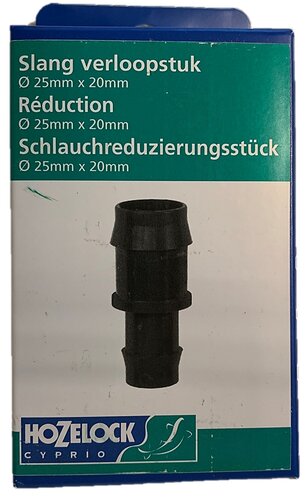 Slang verloopstuk Ø 25 mm x 20 mm - afbeelding 1