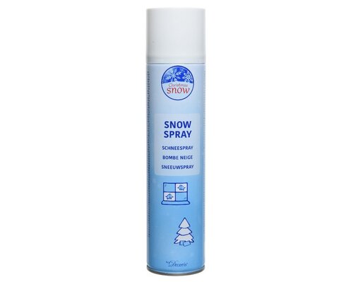 Decoris Sneeuwspray metaal - wit - Ø 5,7 cm