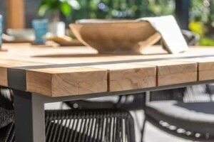 Taste 4SO Alto tafel natural teak met onderstel 180 x 100 cm. - afbeelding 4