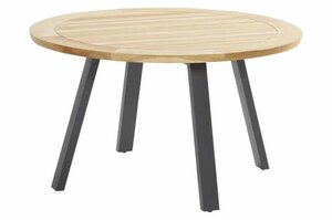 Taste 4SO Ambassador teak tafel 130 Ø cm antraciet onderstel - afbeelding 1
