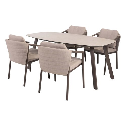 Taste 4SO Barolo dining set – 4 stoelen + Manolo tafel 180×95 cm - afbeelding 1