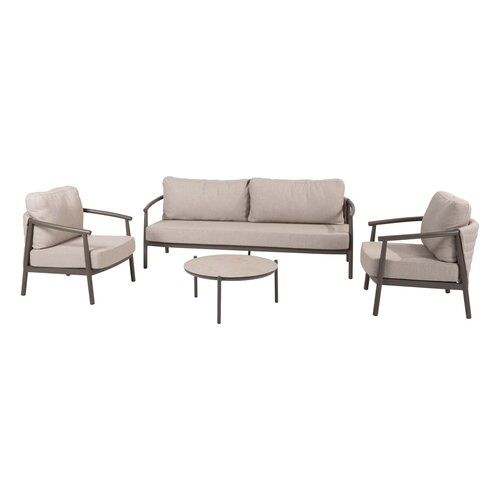 Taste 4SO Barolo loungeset – 3‑zits bank + 2 lounge stoelen + Vic salontafel - afbeelding 1