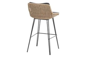 4SO Bohemian barstoel naturel, incl. 2 kussens - afbeelding 3