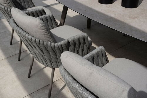 Taste 4SO Cannes dining set – 6 stoelen + Manolo tafel 240×103 cm - afbeelding 4