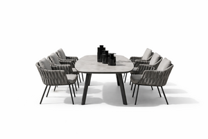 Taste 4SO Cannes dining set – 6 stoelen + Manolo tafel 240×103 cm