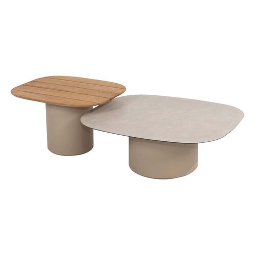 Taste 4SO Demi set van 2 salontafels latte 50 x 60 en 70 x 80 cm. - afbeelding 1