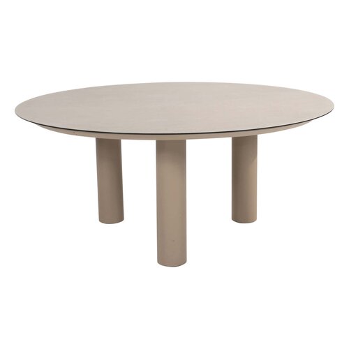 Taste 4SO Donato low dining eettafel 160 cm. Ø latte, met geprint keramiek tafelblad - afbeelding 4