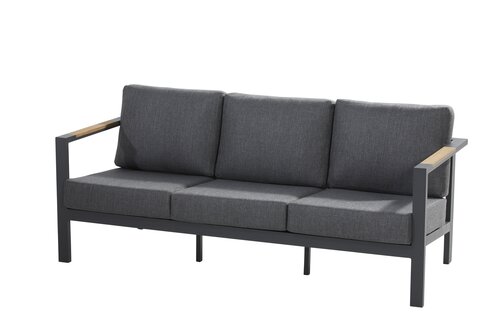 Taste 4SO Ginger 3-zits loungebank, 2 lounge stoelen antraciet, zonder tafel - afbeelding 2