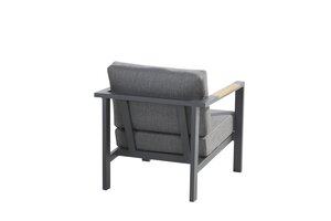 Taste 4SO Ginger 3-zits loungebank, 2 lounge stoelen antraciet, zonder tafel - afbeelding 5