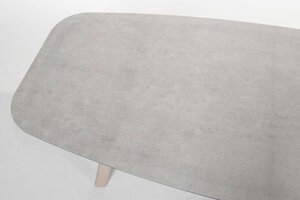 Taste 4SO Manolo eettafel latte met geprint keramiek tafelblad 240 x 103 cm. - afbeelding 4