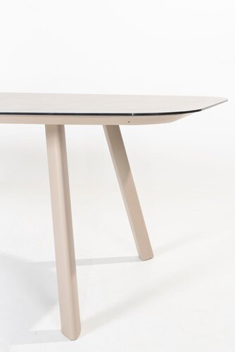 Taste 4SO Manolo eettafel latte met geprint keramiek tafelblad 240 x 103 cm. - afbeelding 2