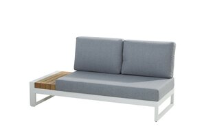 Taste 4SO Matisse set van 2 modulaire 2-zits elementen met platform L+R wit, incl. 3 kussens