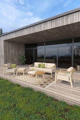 Taste 4SO Olivia loungeset 3-zits lounge bank + 2x lounge stoel - afbeelding 4