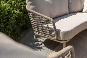 Taste 4SO Puglia loungeset latte, 3-zits loungebank + 2x lounge stoel - afbeelding 7
