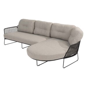 Taste 4SO Rhodos chaise lounge bank + 4 Seasons Outdoor Verdi salontafel teak 73 Ø cm - afbeelding 4