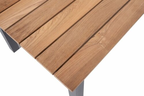 Taste 4SO Salix hoge salontafel met teak tafelblad 120 x 65 x 55 cm. - afbeelding 4