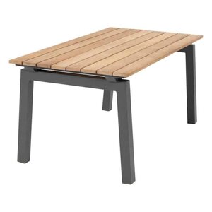 4SO Salix hoge salontafel met teak tafelblad 120 x 65 x 55 cm. - afbeelding 1