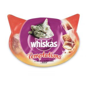 Whiskas Temptations rundvlees 60gr