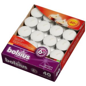 Bolsius Theelicht 6u ds40 WIT