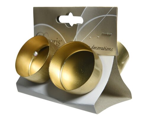 Decoris Theelichthouder - licht goud - Ø 4,2 cm - afbeelding 2