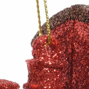 Decoris Trein kunststof - rood/kleur(en) - 4,5 × 12,5 × 7,5 cm - afbeelding 3