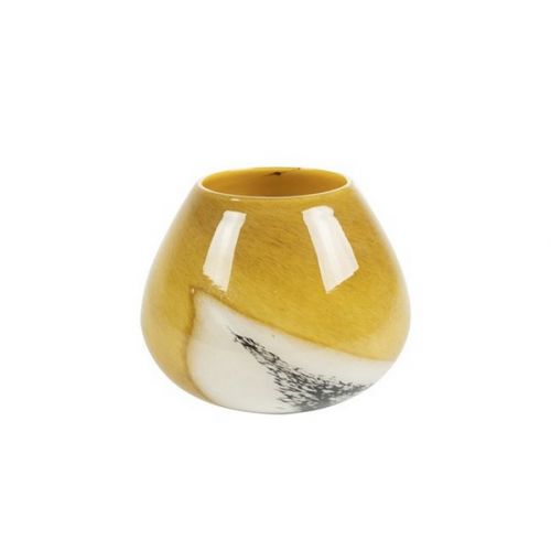 Ter Steege Vaas Jazz marble ocher D19 H16 ES/11